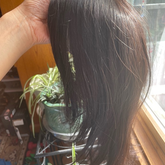 7"X8" COURTNEY | MONO PART | LEFT PART REMY HUMAN HAIR topper - Picture 6 of 9